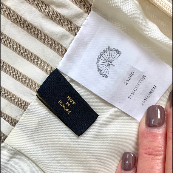 Vintage Pauw Amsterdam Cream Sailor Pencil Skirt - Picture 4 of 14